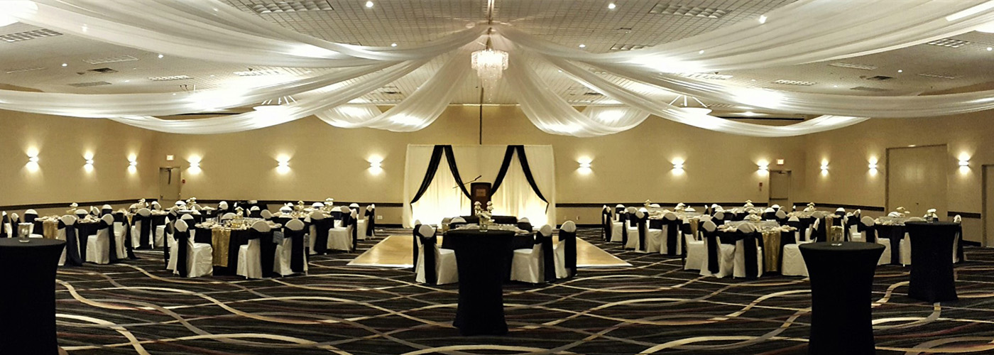 Embassy Ballroom, a wedding venue at the Victoria Inn Hotel, Winnipeg, Manitoba