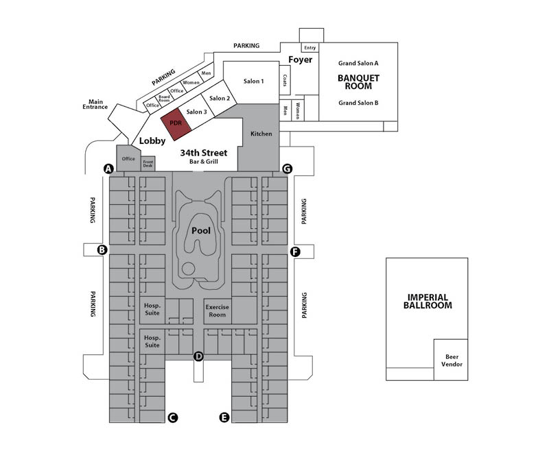Property map showing the location of Executive Boardroom at the Victoria Inn Winnipeg